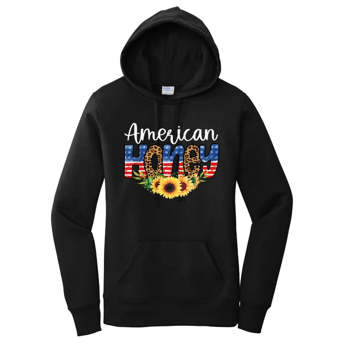 American Honey Patriot Western 4th Of July Independence Women's Pullover Hoodie