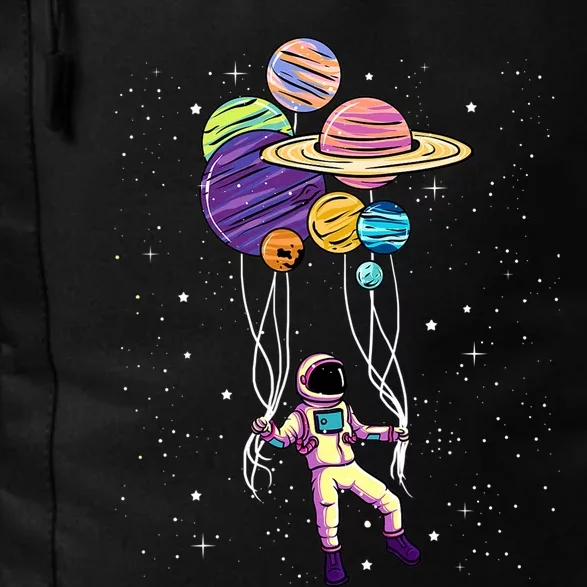 Astronaut Holding Planet Balloons STEM Kids Daily Commute Backpack