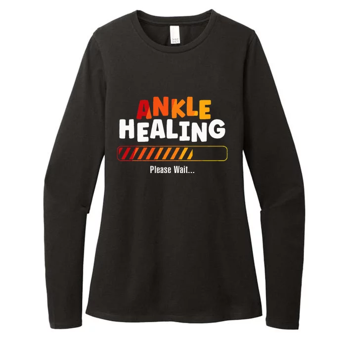 Ankle Healing Please Wait Broken Ankle Womens CVC Long Sleeve Shirt