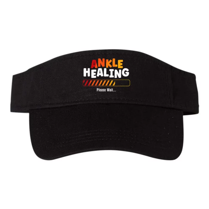 Ankle Healing Please Wait Broken Ankle Valucap Bio-Washed Visor