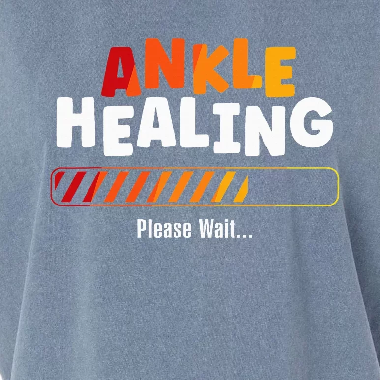 Ankle Healing Please Wait Broken Ankle Garment-Dyed Women's Muscle Tee