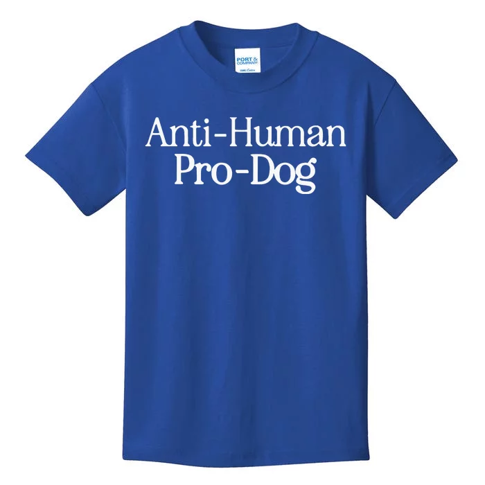 Anti Human Pro Dog Kids T-Shirt