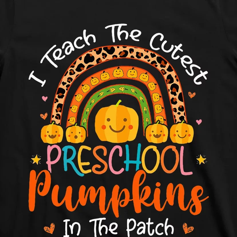 Adorable Halloween Pumpkin Teacher for Preschoolers T-Shirt