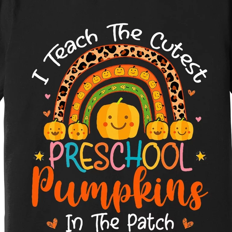 Adorable Halloween Pumpkin Teacher for Preschoolers Premium T-Shirt