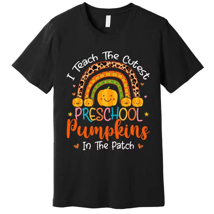 Adorable Halloween Pumpkin Teacher for Preschoolers Premium T-Shirt