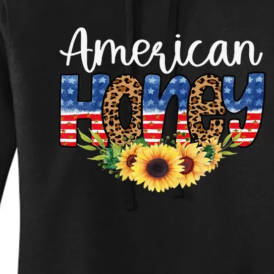 American Honey Patriot Western 4th Of July Independence Women's Pullover Hoodie