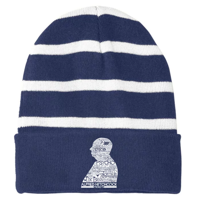 Alfred Hitchcock Presents... Striped Beanie with Solid Band