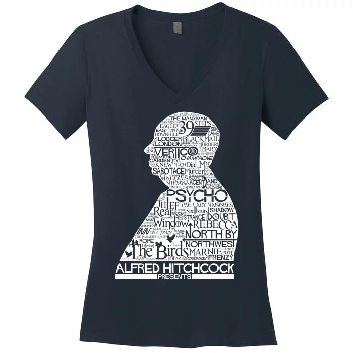 Alfred Hitchcock Presents... Women's V-Neck T-Shirt