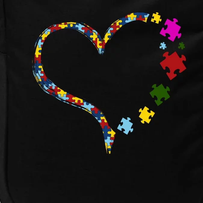 Autism Heart Puzzle Piece Impact Tech Backpack