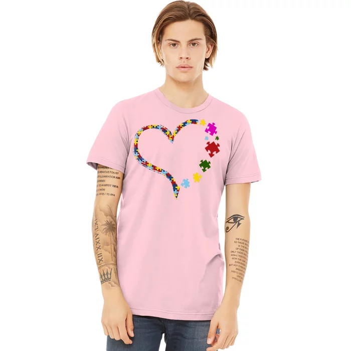 Autism Heart Puzzle Piece Premium T-Shirt