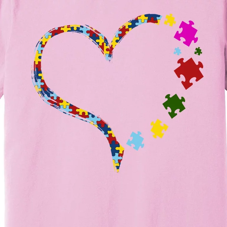 Autism Heart Puzzle Piece Premium T-Shirt