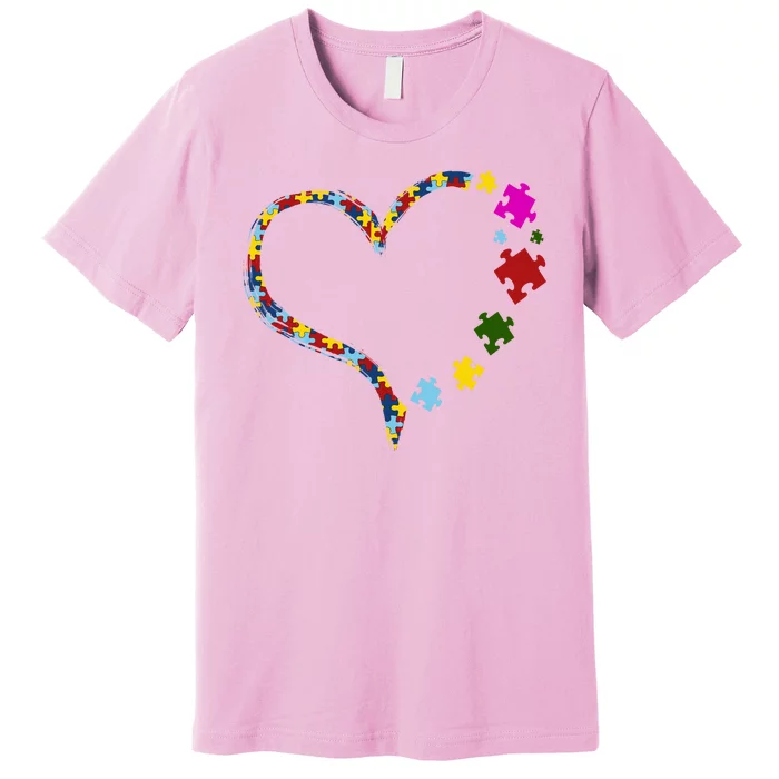 Autism Heart Puzzle Piece Premium T-Shirt