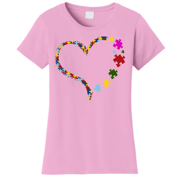 Autism Heart Puzzle Piece Women's T-Shirt