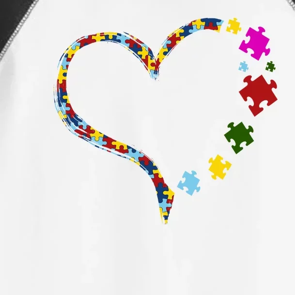 Autism Heart Puzzle Piece Toddler Fine Jersey T-Shirt