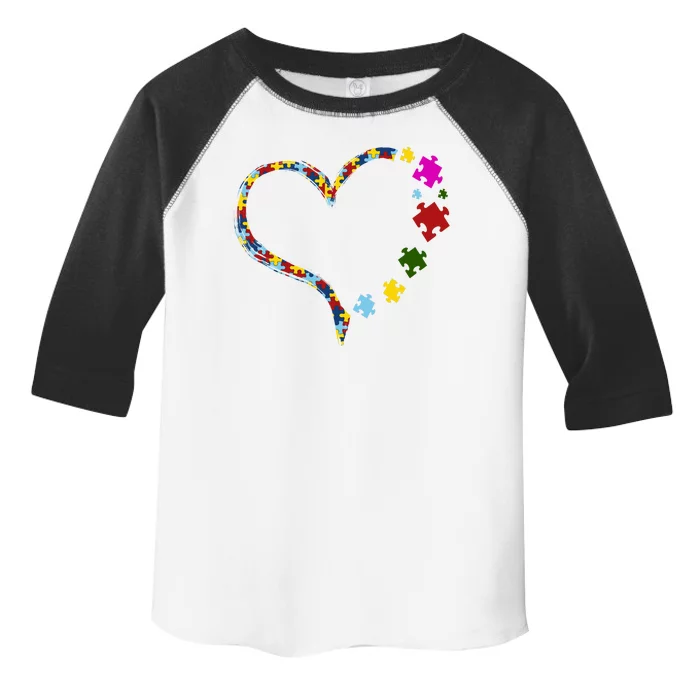 Autism Heart Puzzle Piece Toddler Fine Jersey T-Shirt