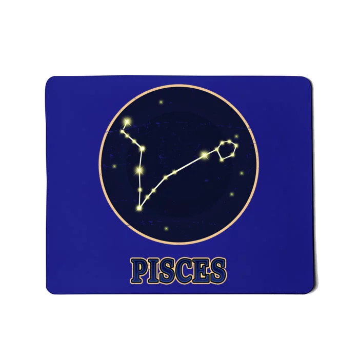 Ascendant Horoscope Pisces Zodiac Sign Constellation Fish Great Gift Mousepad