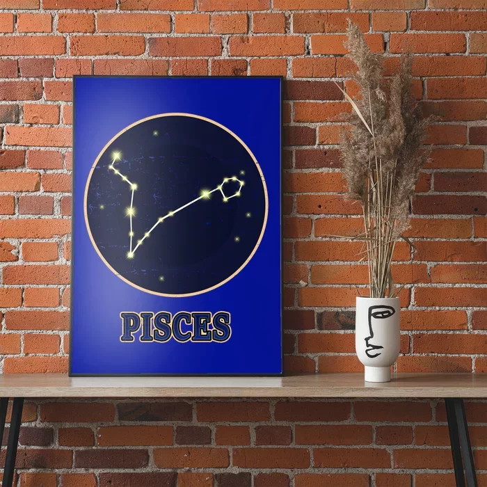 Ascendant Horoscope Pisces Zodiac Sign Constellation Fish Great Gift Poster