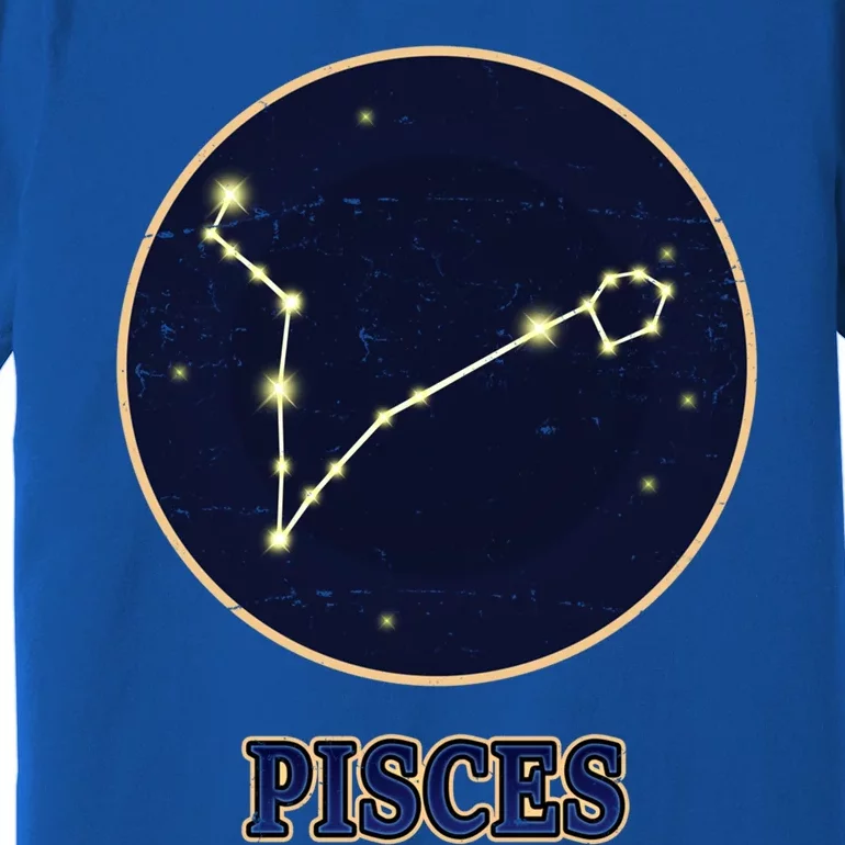 Ascendant Horoscope Pisces Zodiac Sign Constellation Fish Great Gift Premium T-Shirt