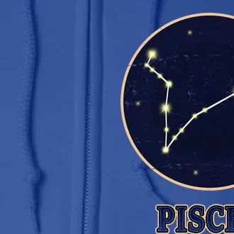 Ascendant Horoscope Pisces Zodiac Sign Constellation Fish Great Gift Full Zip Hoodie