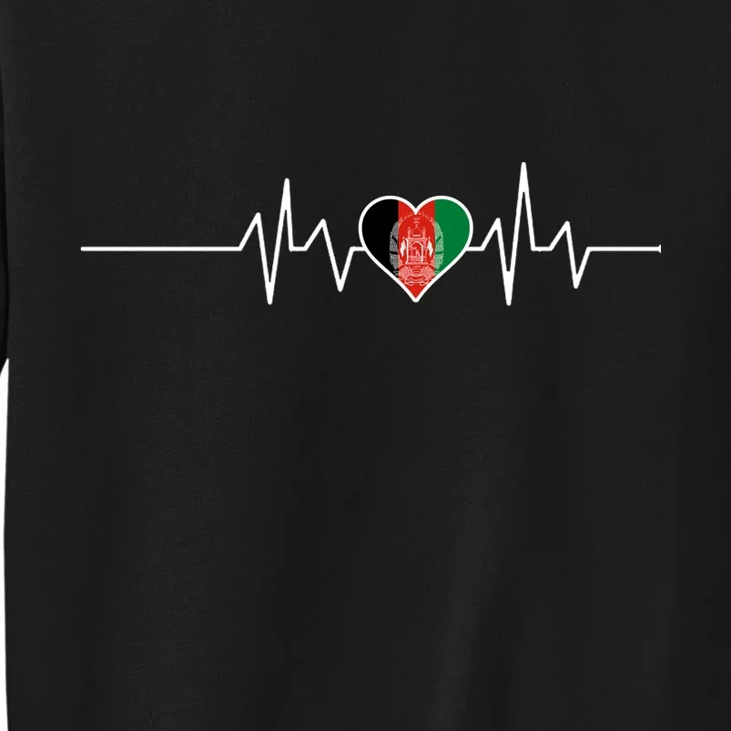 Afghanistan Heart Pulse Flag Sweatshirt