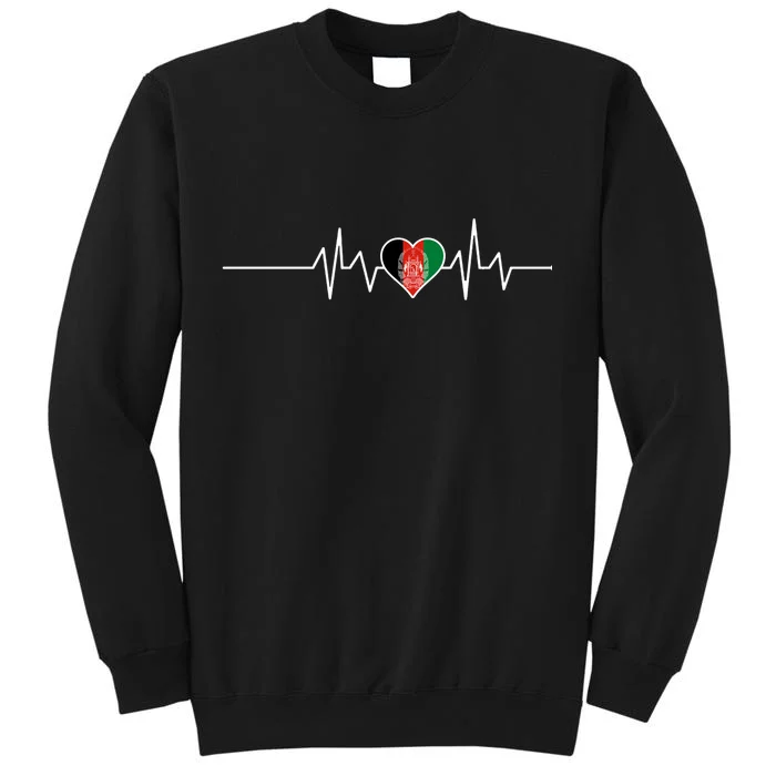 Afghanistan Heart Pulse Flag Sweatshirt