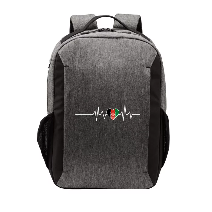 Afghanistan Heart Pulse Flag Vector Backpack