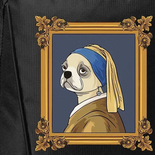 Art History Pug Fine Arts Vermeer Design for Art Lover City Backpack