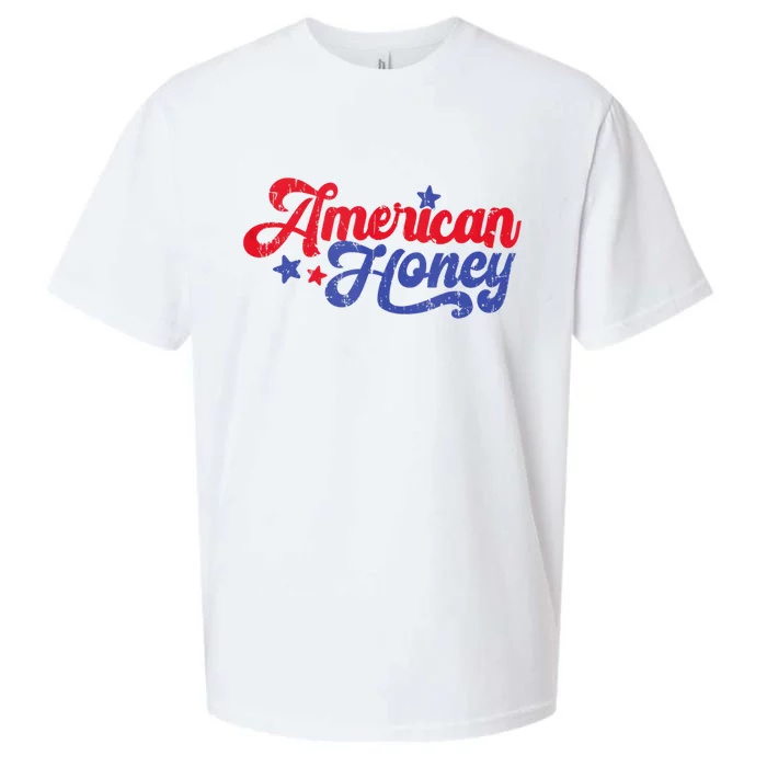 American Honey Patriot Western 4th Of July Independence Sueded Cloud Jersey T-Shirt