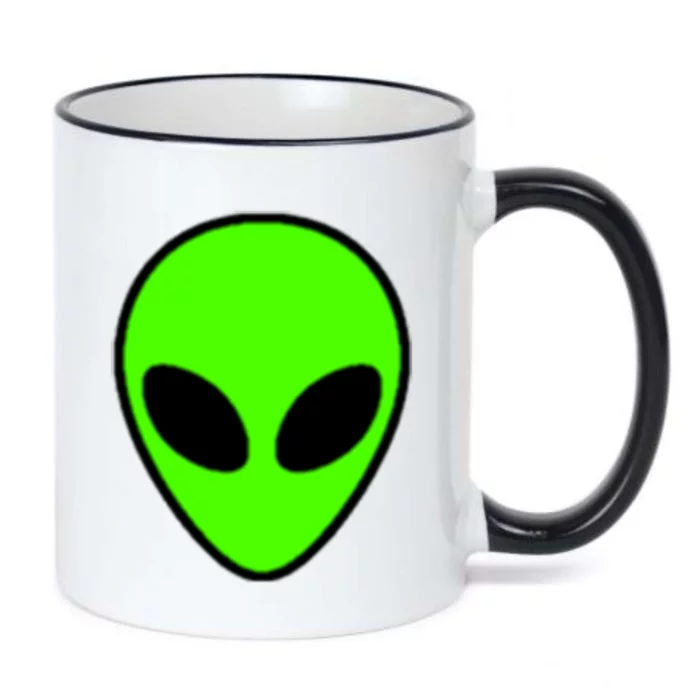 Alien Head Pocket Patch Area 51 Cool Gift Black Color Changing Mug