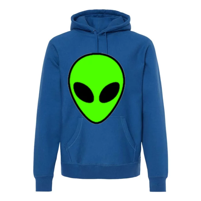 Alien Head Pocket Patch Area 51 Cool Gift Premium Hoodie