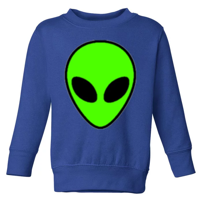 Alien Head Pocket Patch Area 51 Cool Gift Toddler Sweatshirt