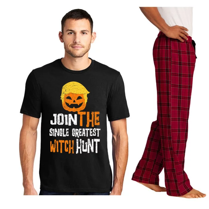 AntiTrump Halloween Pumpkin Join Single Greatest Witch Hunt Pajama Set