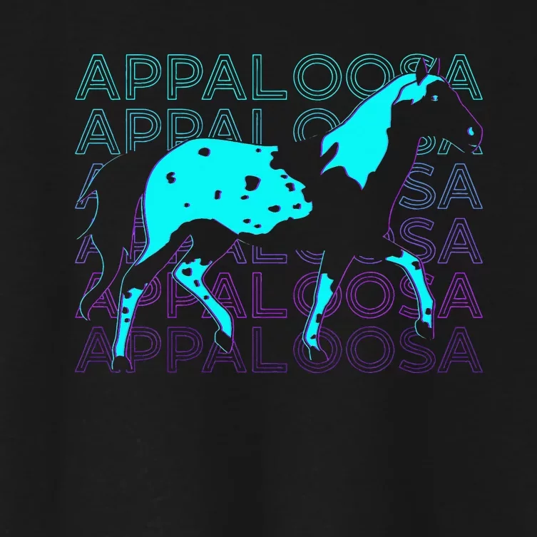 Appaloosa Horse Retro Appaloosa Women's Crop Top Tee