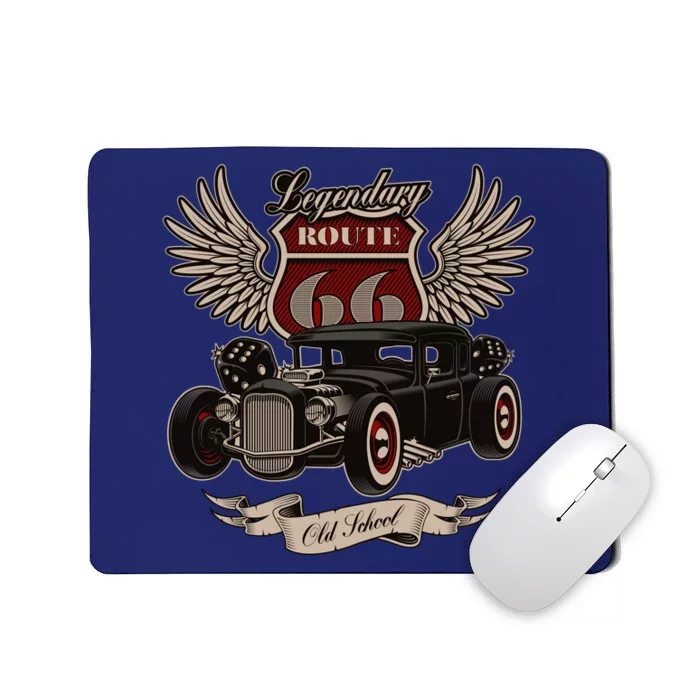 American Hot Rod On Dark Mousepad