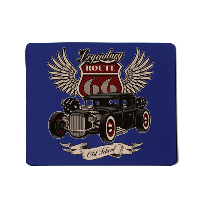 American Hot Rod On Dark Mousepad