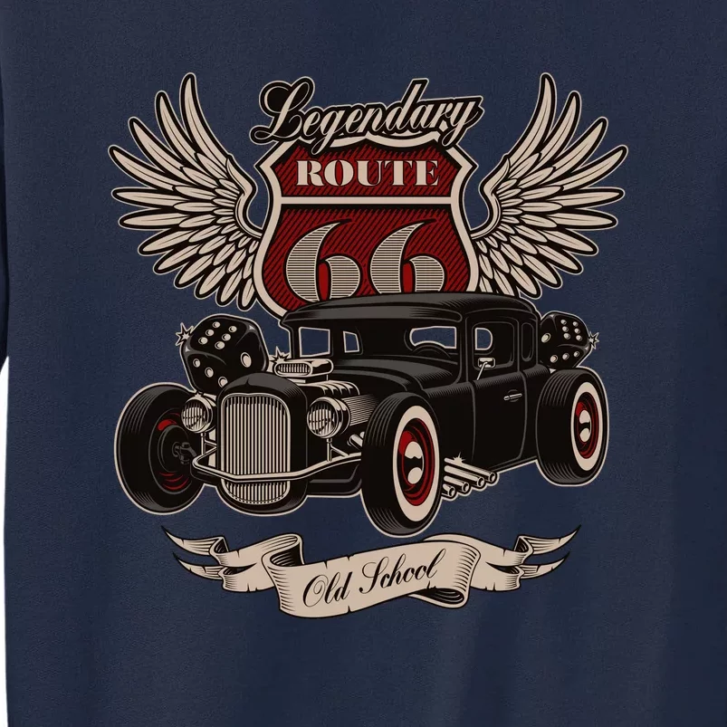 American Hot Rod On Dark Tall Sweatshirt