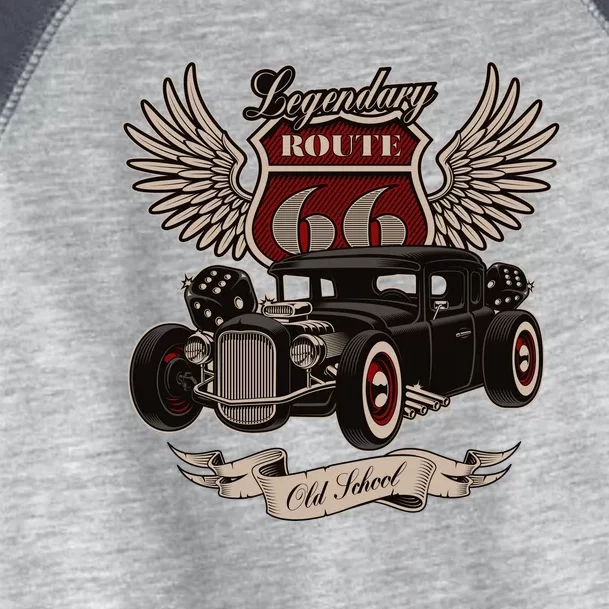 American Hot Rod On Dark Toddler Fine Jersey T-Shirt