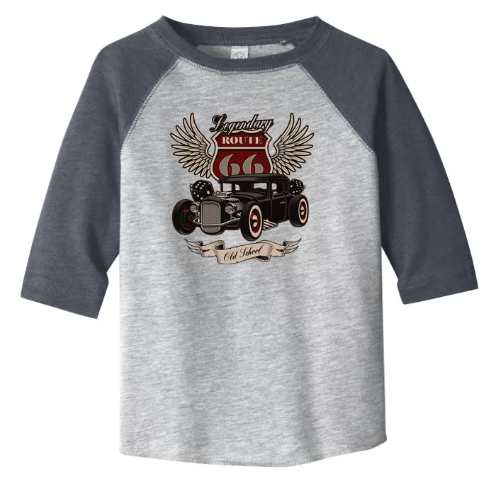 American Hot Rod On Dark Toddler Fine Jersey T-Shirt