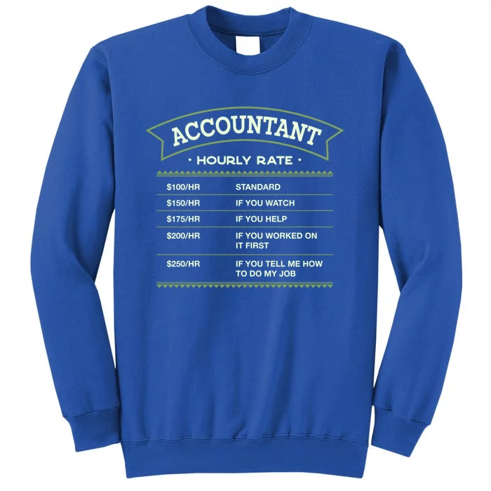 Accountant Hourly Rate Cpa Labour Day Accounting Workers Day Cute Gift Sweatshirt