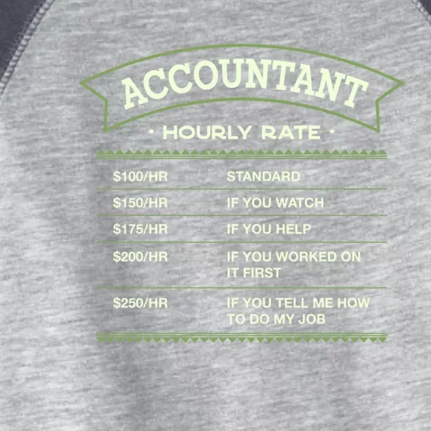 Accountant Hourly Rate Cpa Labour Day Accounting Workers Day Cute Gift Toddler Fine Jersey T-Shirt