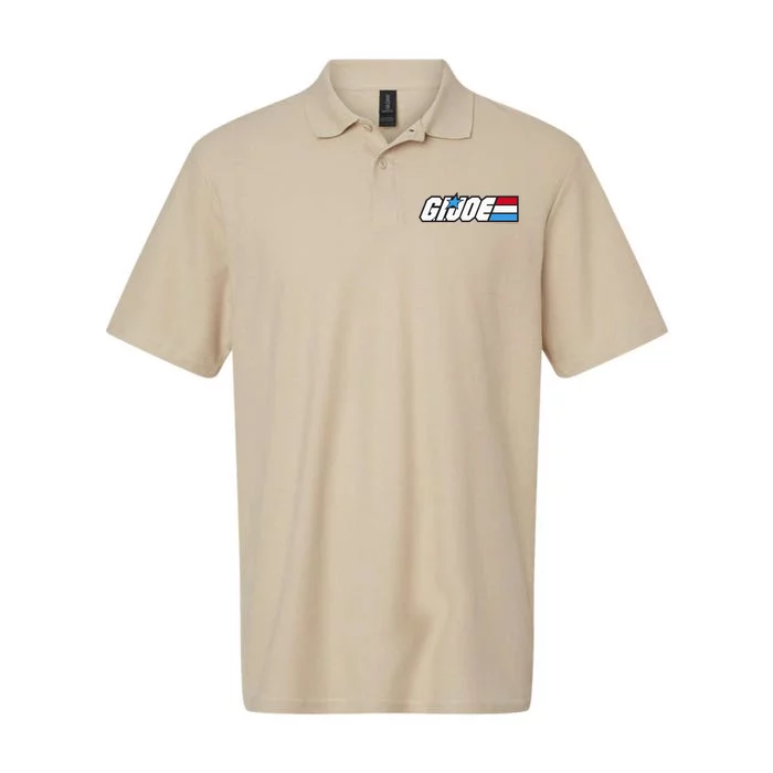 American Hero Red White & Blue Simple Logo Softstyle Adult Sport Polo