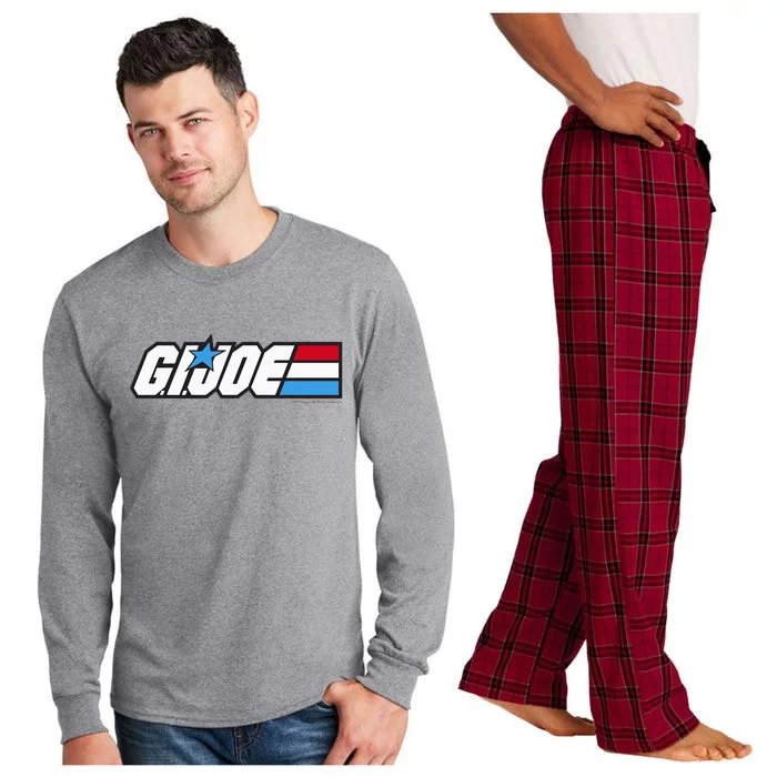 American Hero Red White & Blue Simple Logo Long Sleeve Pajama Set