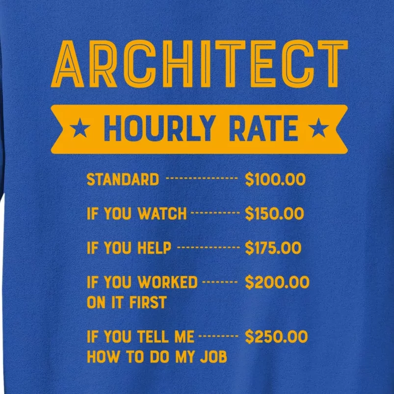 Architect Hourly Rate Labour Day Architecture Workers Day Gift Sweatshirt