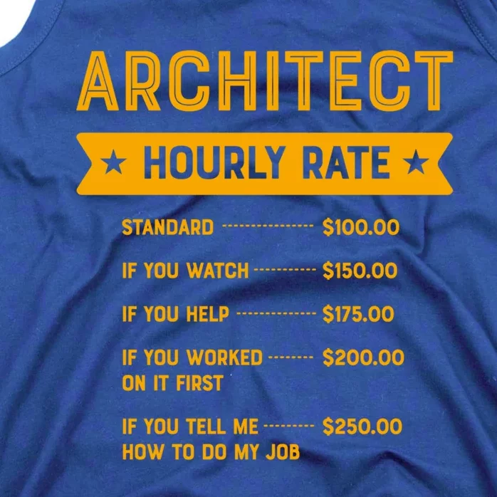 Architect Hourly Rate Labour Day Architecture Workers Day Gift Tank Top