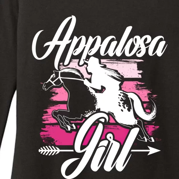 Appaloosa Horse Racing Derby Horse Lovers Jockey Cow Meaningful Gift Womens CVC Long Sleeve Shirt