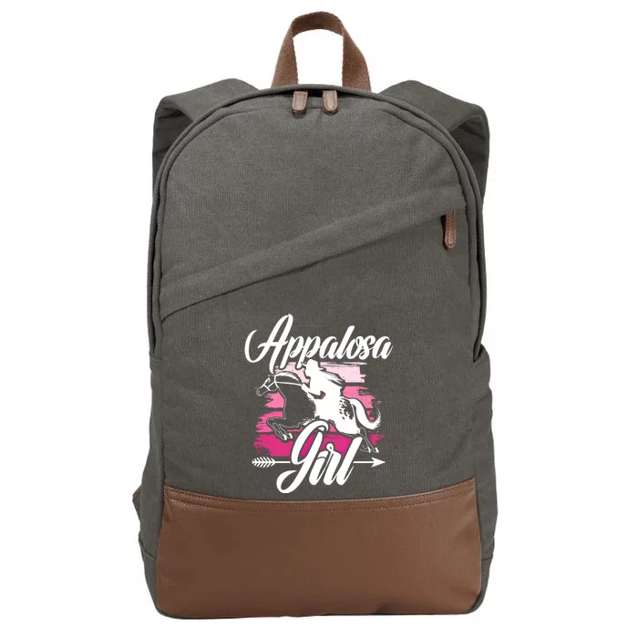 Appaloosa Horse Racing Derby Horse Lovers Jockey Cow Meaningful Gift Cotton Canvas Backpack