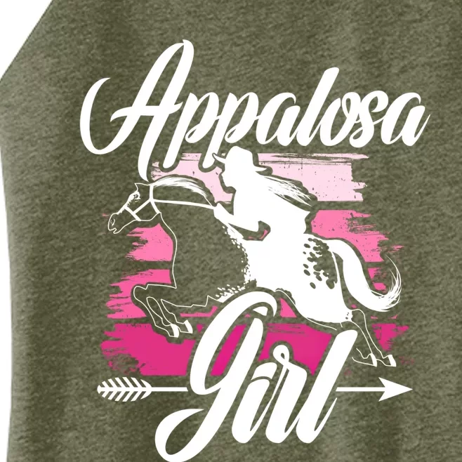 Appaloosa Horse Racing Derby Horse Lovers Jockey Cow Meaningful Gift Women’s Perfect Tri Rocker Tank