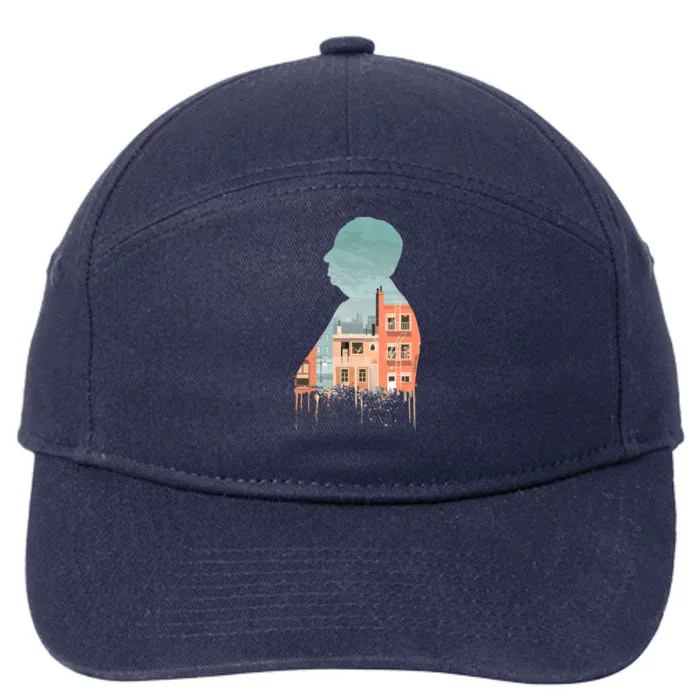 Alfred Hitchcocks Rear Window Illustration 7-Panel Snapback Hat