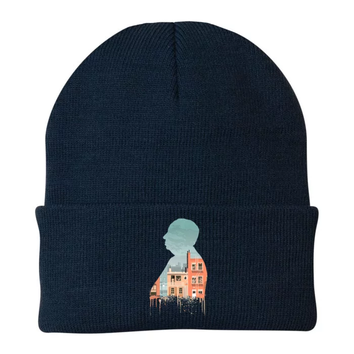 Alfred Hitchcocks Rear Window Illustration Knit Cap Winter Beanie