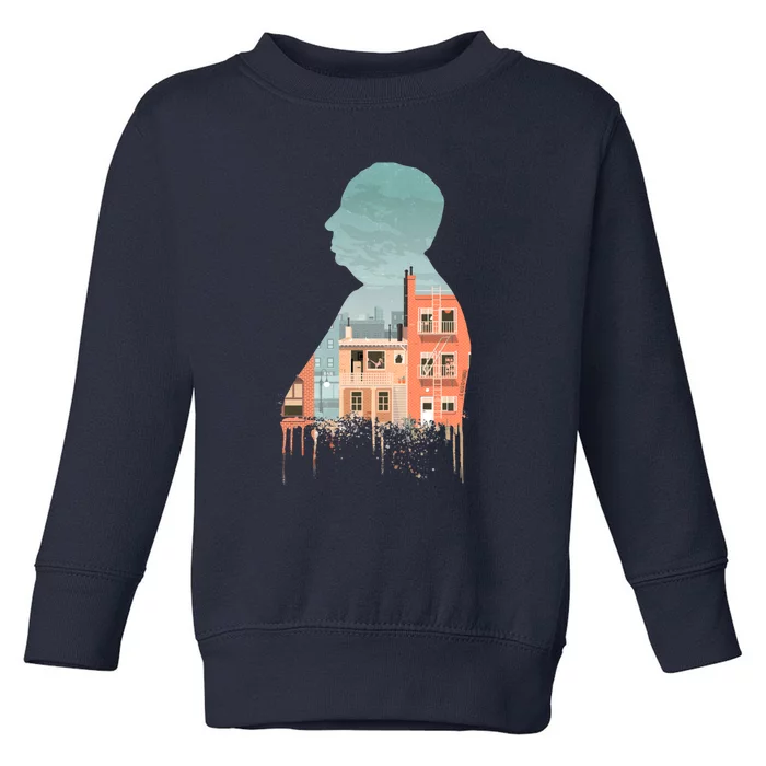 Alfred Hitchcocks Rear Window Illustration Toddler Sweatshirt